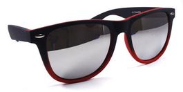 Verspiegelte Bicolor Wayfarer Sonnenbrille matte SBU1028RED
