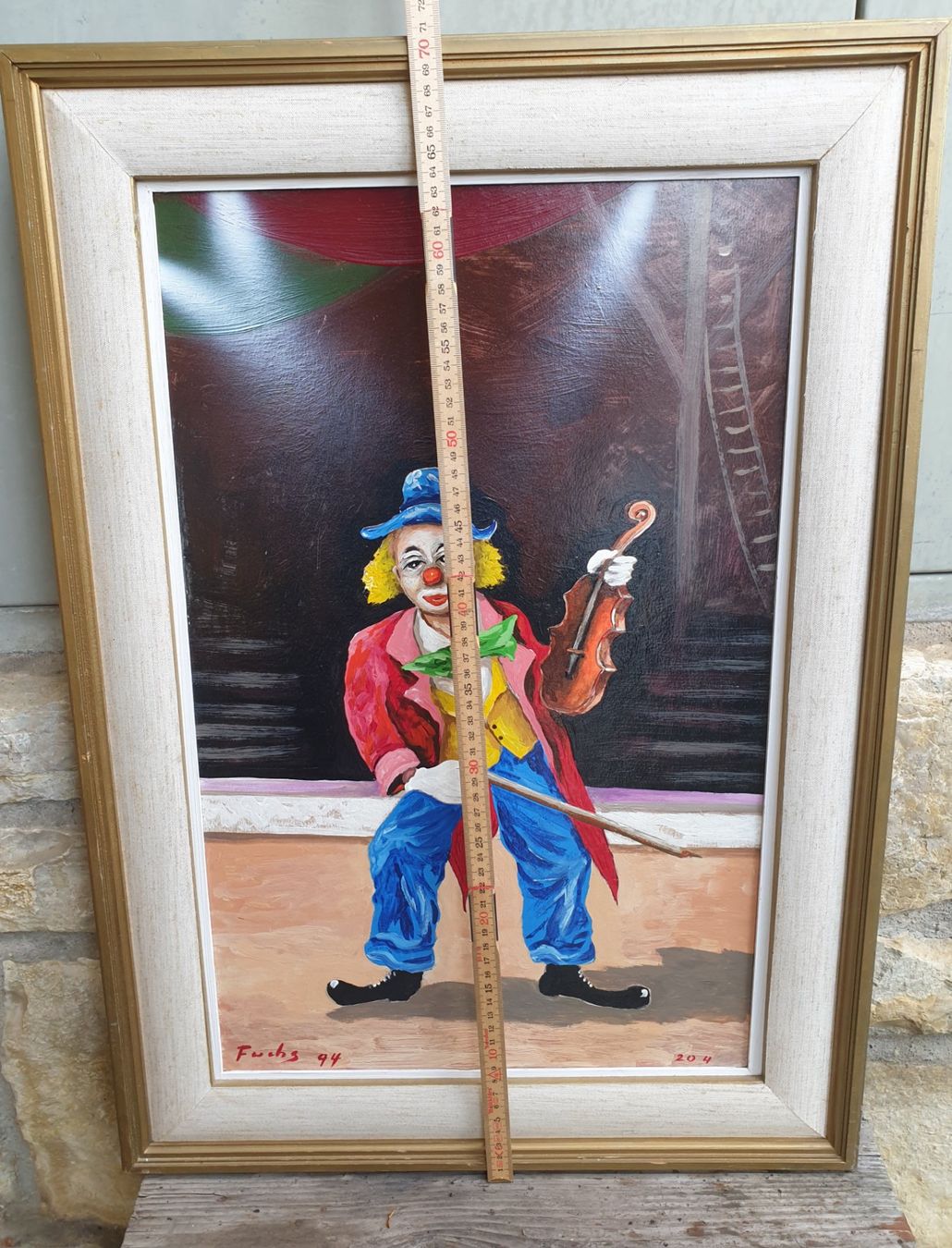 Gemälde: Gemälde der Clown von Ernst Fuchs 1994 – Gebraucht aus Tüscherz-Alfermée von Newpad 4