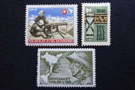 (m978) Territorial-Truppen Wit 385/1 + 386/1 + 392/1 *