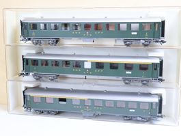Fleischmann 3 x SBB Personenwagen 5939/5938 H0 AC