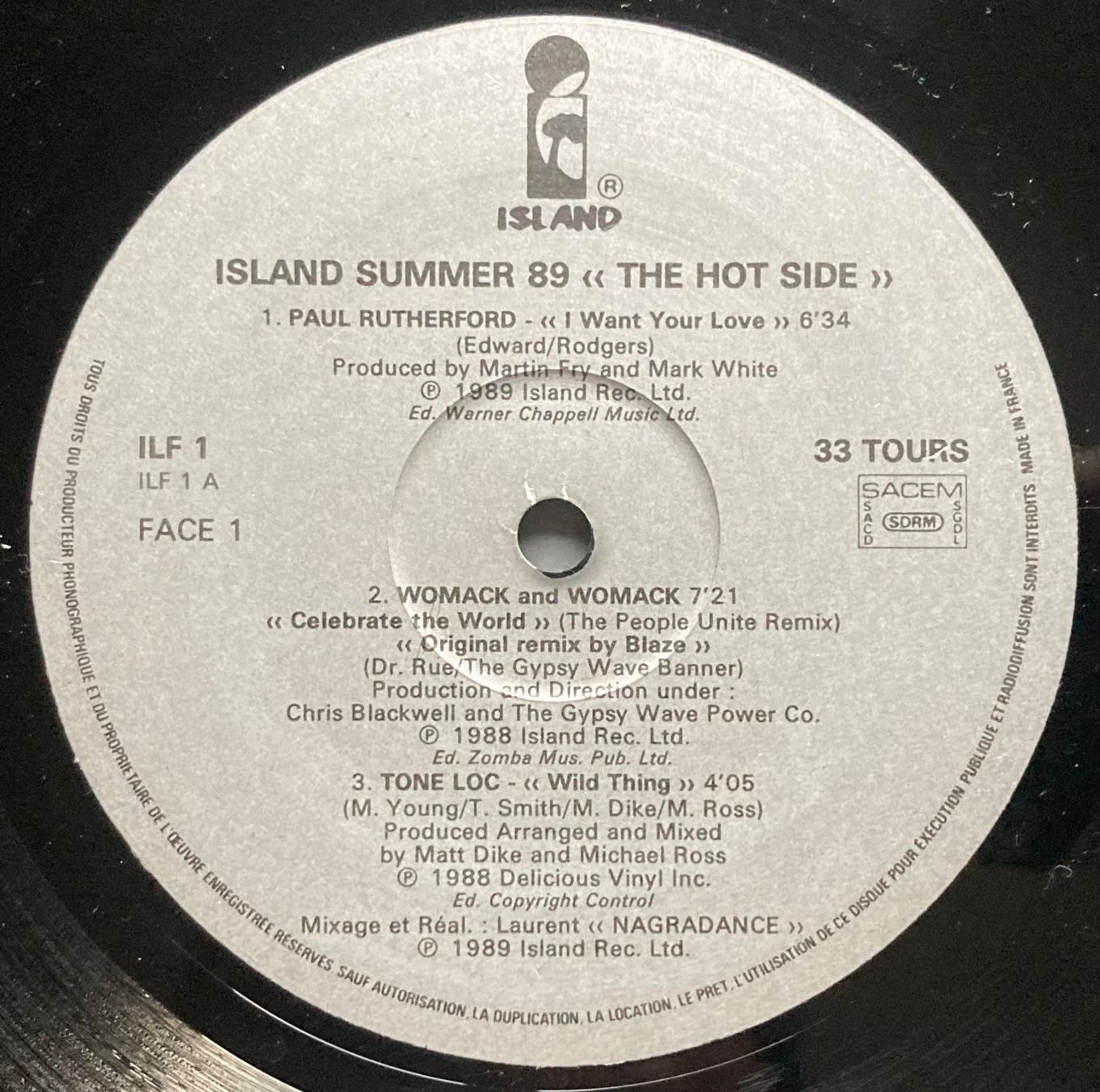 Dischi in vinile: DIVERS ARTISTES - ISLAND SUMMER 89 – Usato da Poliez-Pittet venduto da Newtown-Records 2