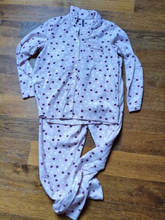 Flauschiger rosa Pyjama L/XL