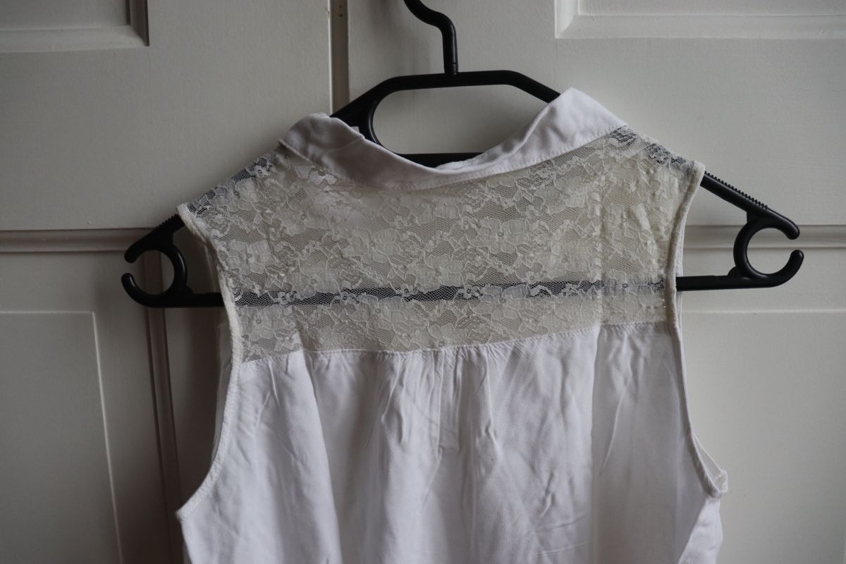 H&M Camicette: Chemisier blanc avec dentelle H&M – Usato da Mathod venduto da Alice977 2