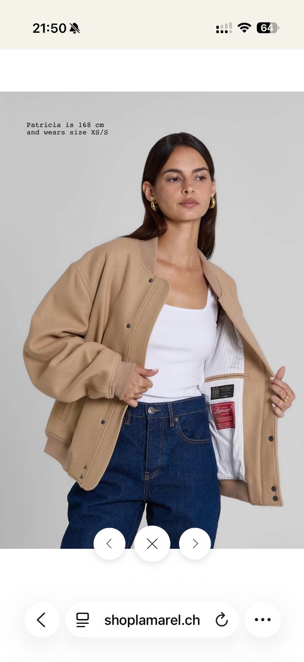 Lamarel Giacche: Lamarel Neu WOOL-BLENDED BOMBER JACKET – Nuovo (secondo la descrizione) da Zürich venduto da lor_x6yf 7