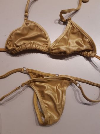 goldenes Bikini -  S- String - Brasilien