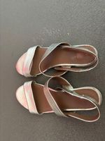 Sandales femme Varese dorée  taille 38 bon état cuir 