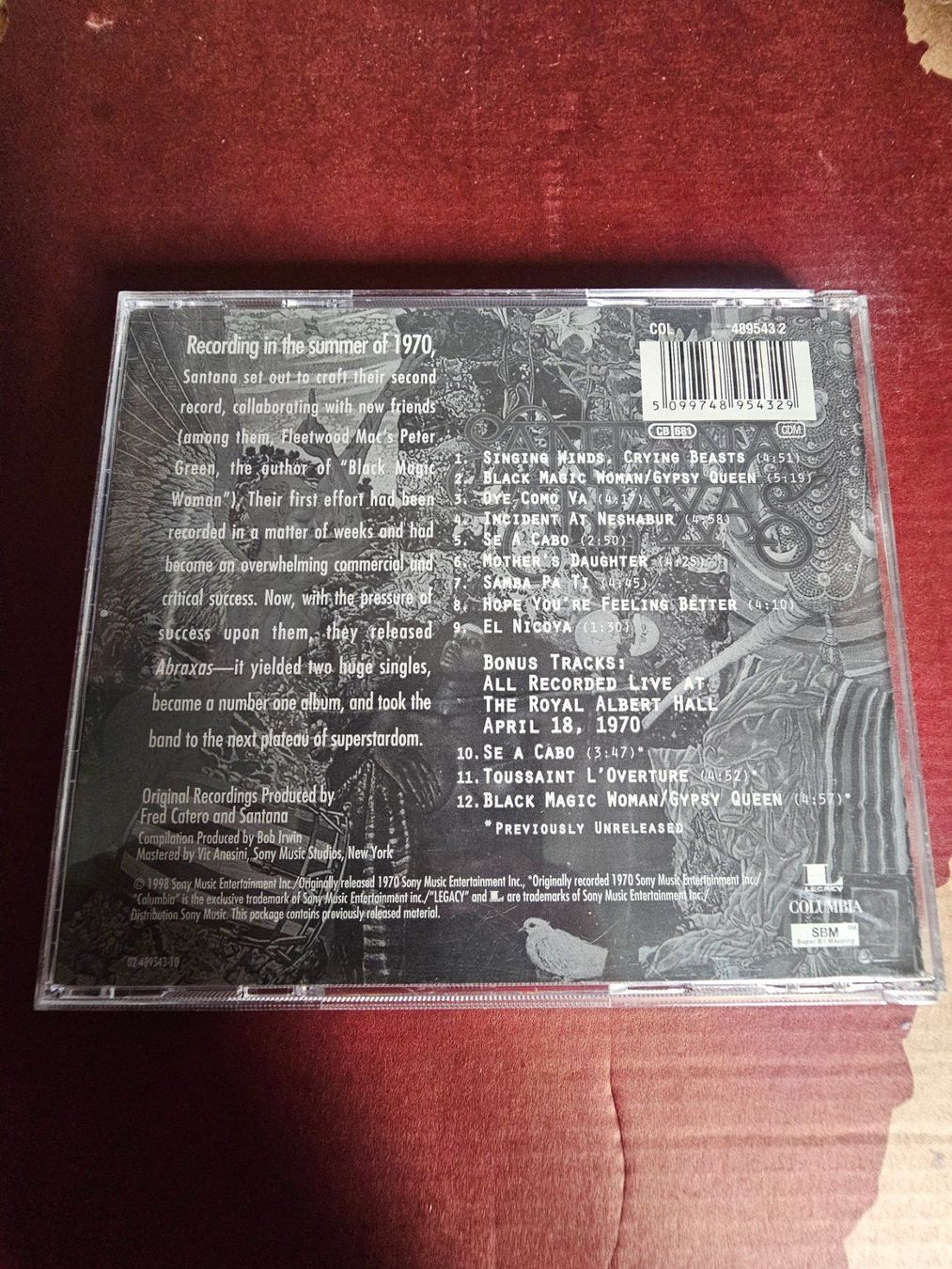CD: CD - Santana – Abraxas (Psychedelic Rock) – Usato da Biberist venduto da Foolio0 1