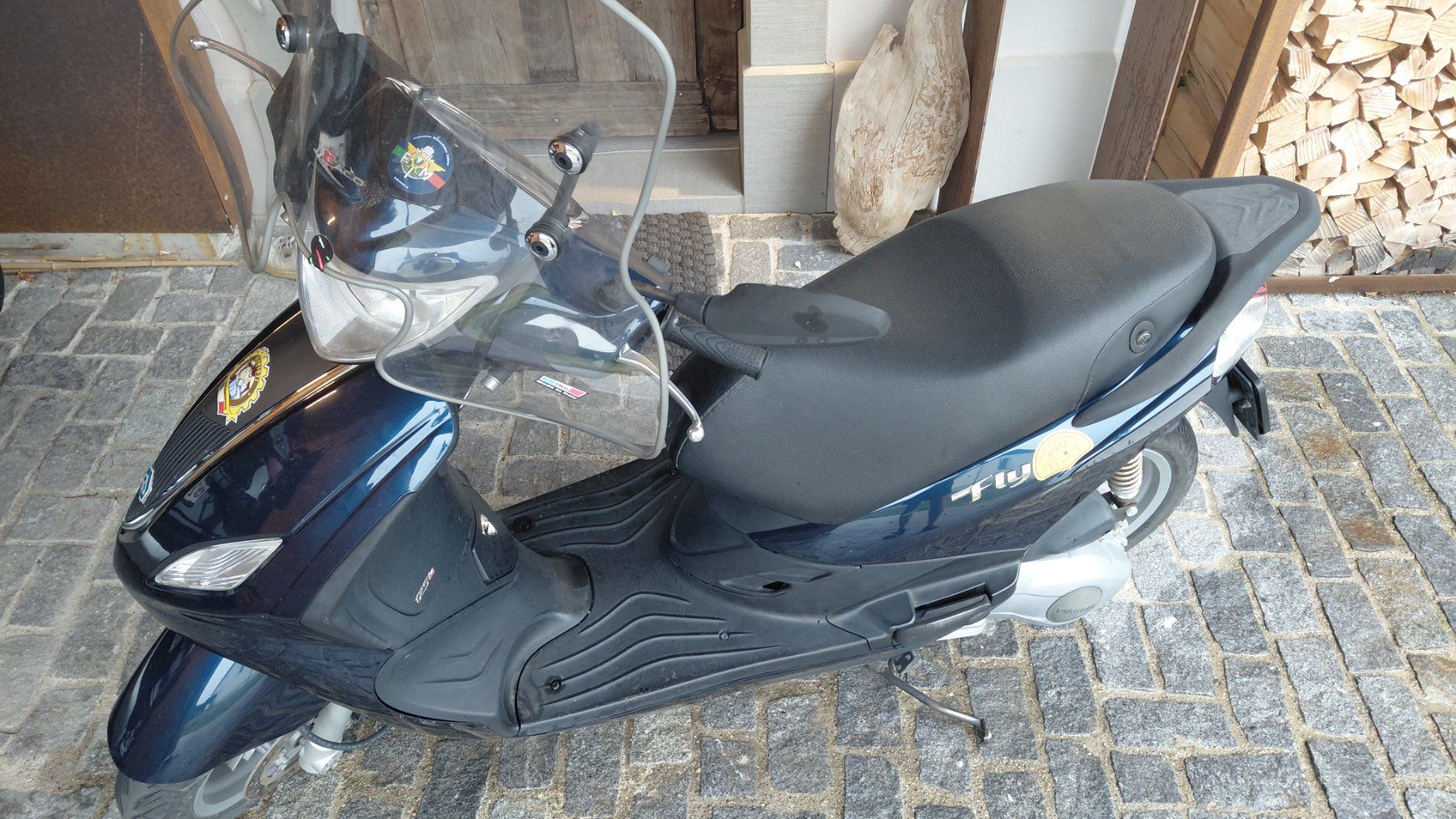 Piaggio Scooter: Piaggio Fly 125 Roller blau mit Windschutzscheibe – Usato da Schönenberg ZH venduto da Rioja12346 1