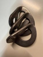 40× PETZL COEUR STAINLESS 12 mm Bohrhakenlaschen