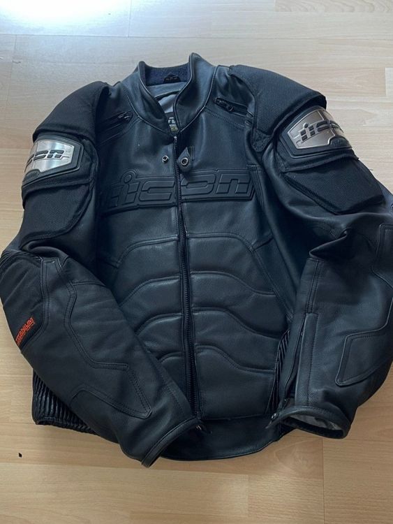 Herren Motorradjacke ICON Mesh AF und Leder mit Innenfutter | Kaufen ...