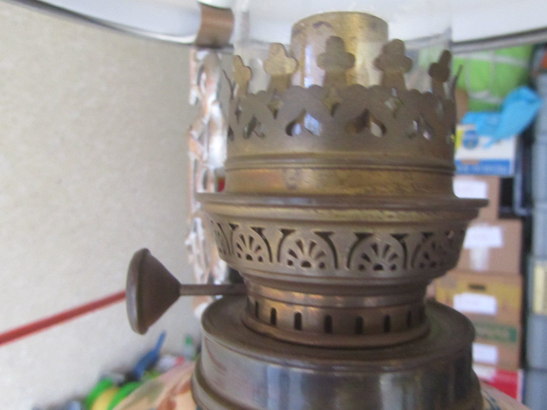 Lampade: Antike Hängelampe Lampe Jugendstil Petroleumlampe Top – Usato da Seengen venduto da mikelele 5