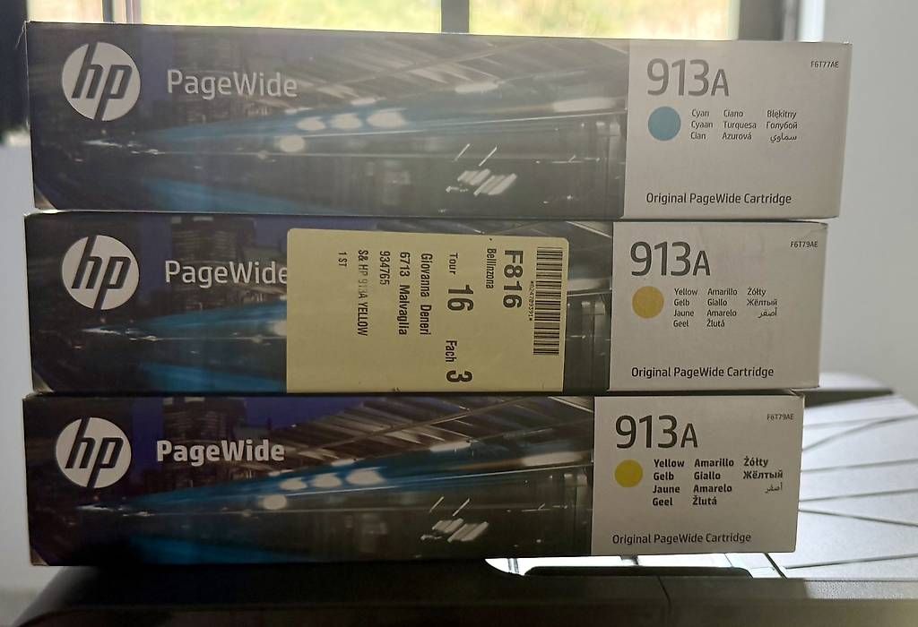 Cartucce per stampanti & toner: 3 cartucce HP 913a – Nuovo e nell'imballaggio originale da Biasca venduto da dan_96w9