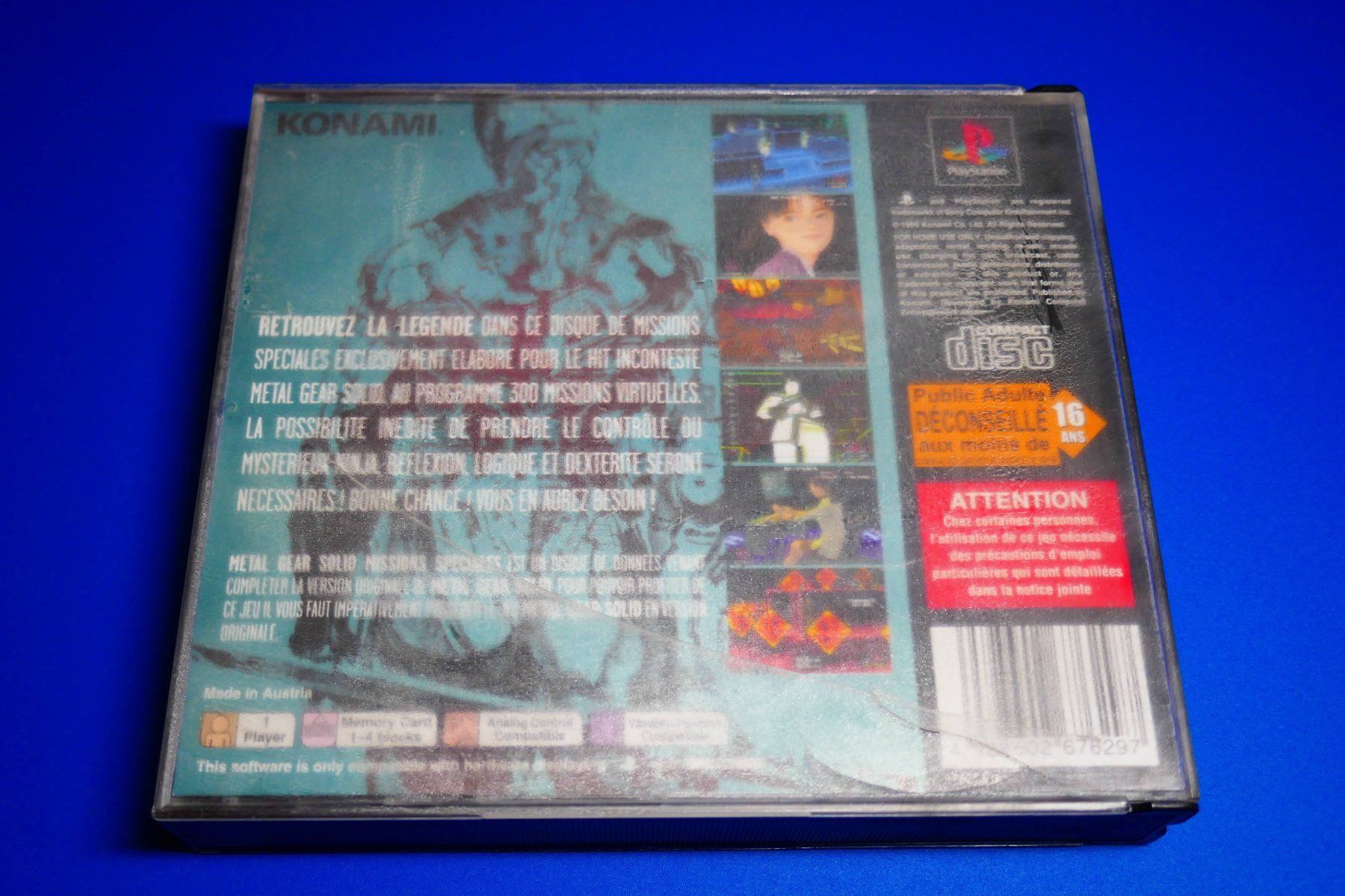 Sony Giochi: Metal Gear Solid + Missions Spéciales - Sony PlayStation 1 – Usato da Vuarrens venduto da Espace-Retro 4
