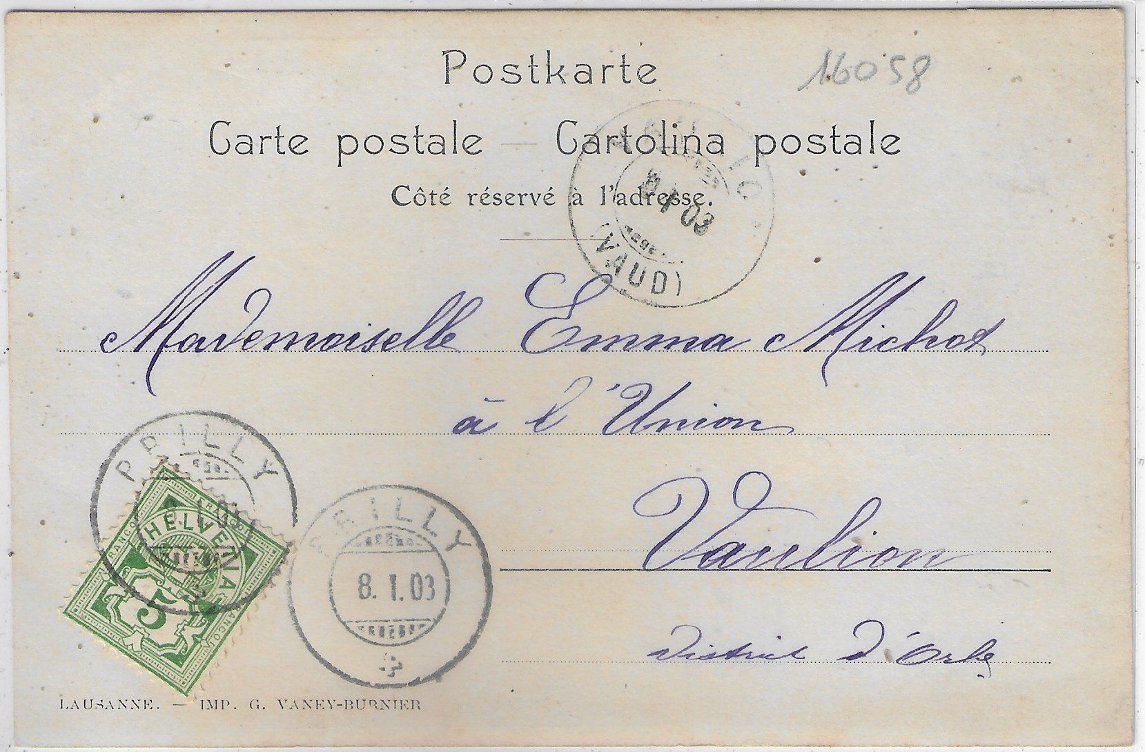 Cartoline postali: Eglise de Prilly – Usato da Ettingen venduto da Kartenplanet 1