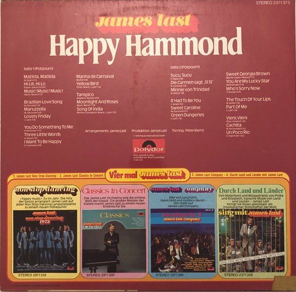 Dischi in vinile: 6x LPs James Last – Usato da Grüningen venduto da azulvinyl 3