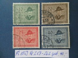 FL 1953 <Nr. 259-262 gestempelt