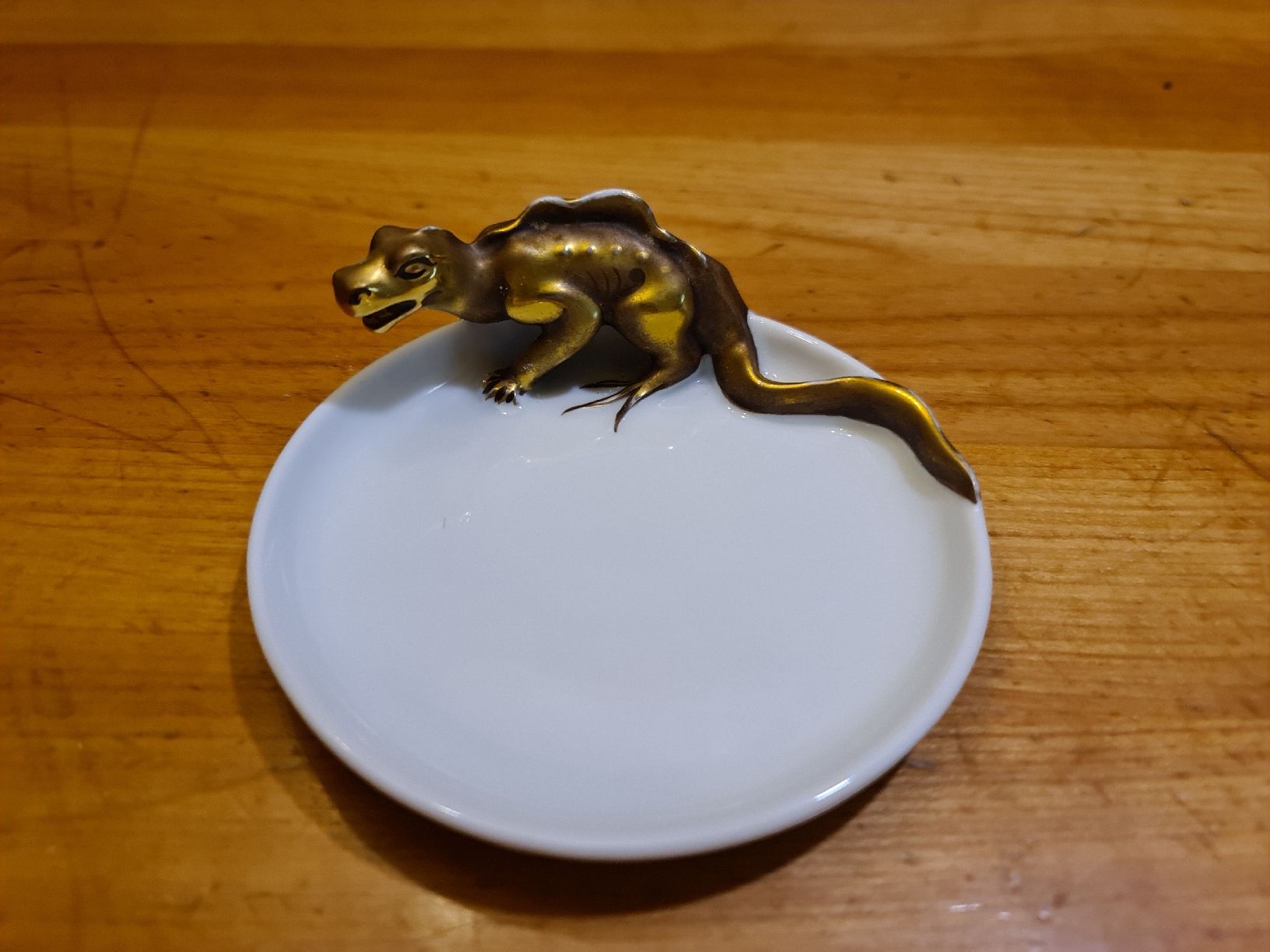 Rosenthal Piatti di portata: antike Rosenthal Ablageschale mit Dinosaurier – Usato da henau venduto da Rockj