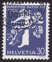 SBK-Nr. 235 (Exposition Nationale 1939) gestempelt
