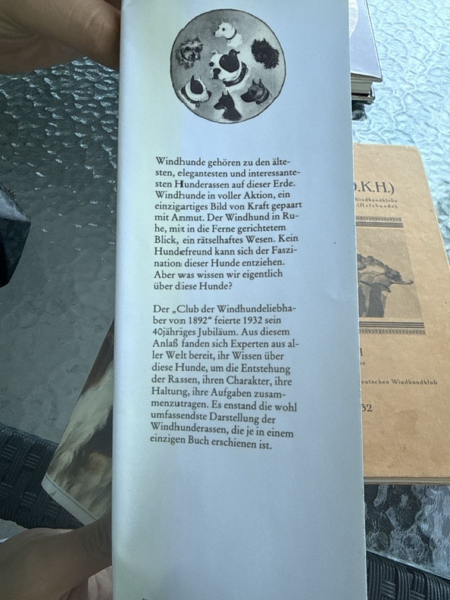 Libri: Das Grosse Windhundeerbe Buch – Nuovo (secondo la descrizione) da Winterthur venduto da edo_2ztw 2