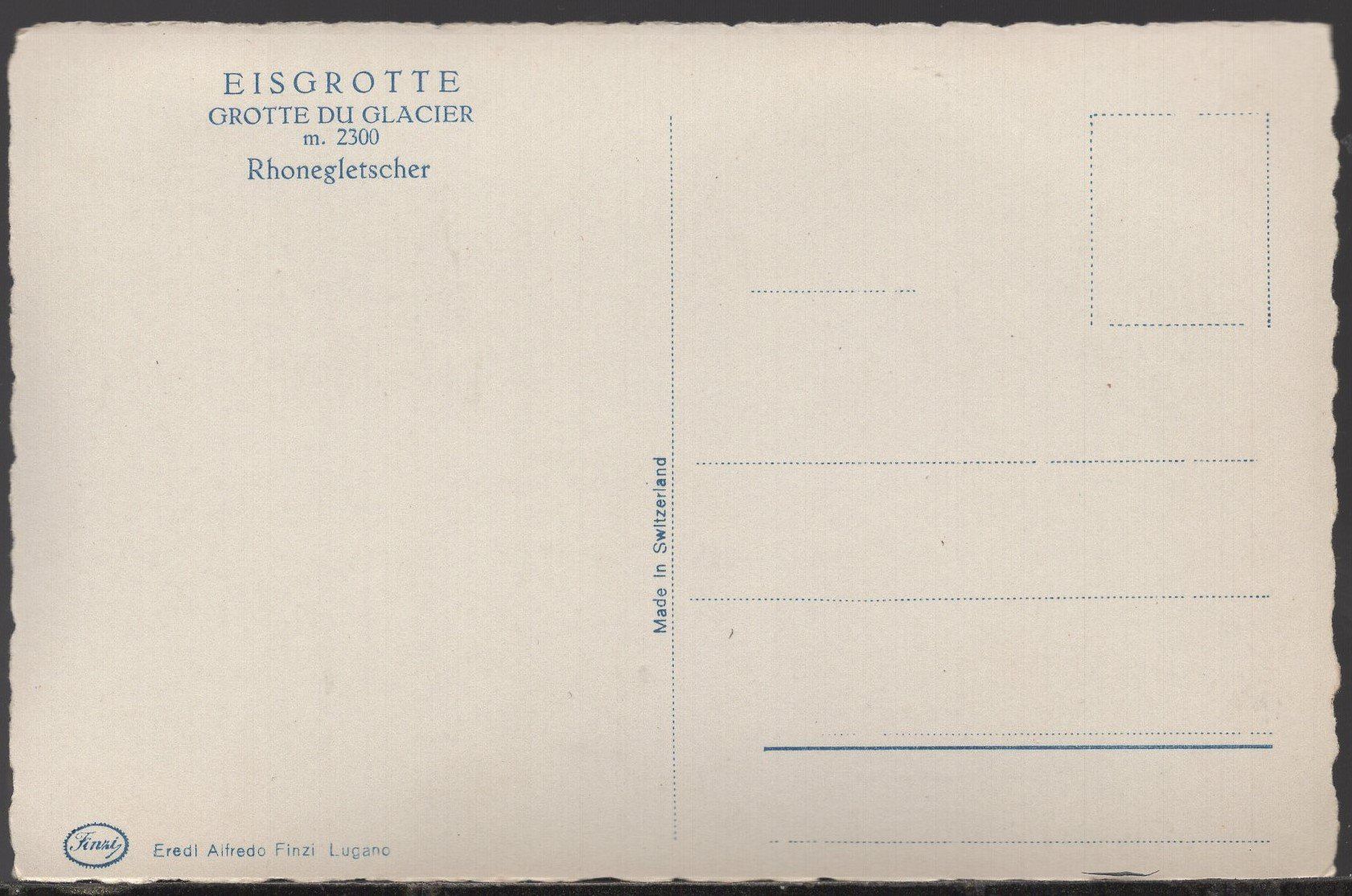 Cartoline postali: Rhonegletscher  Eingang z. Eisgrotte – Usato da Aarau venduto da kufi44 1