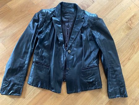 Marc Cain Lederjacke Gr. N 4, echtes Lammnappa Leder.