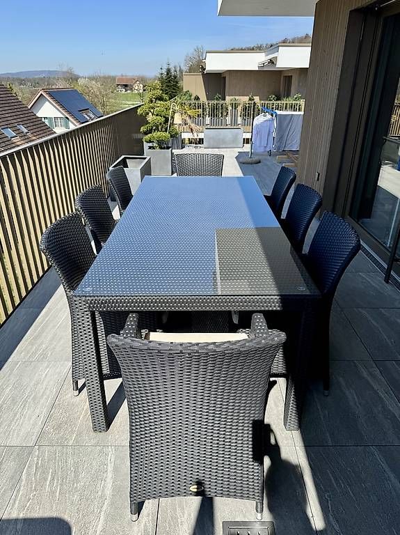 Tavoli: 8er Rattan Tisch 220x100cm – Usato da Winkel venduto da ser_69kf 2