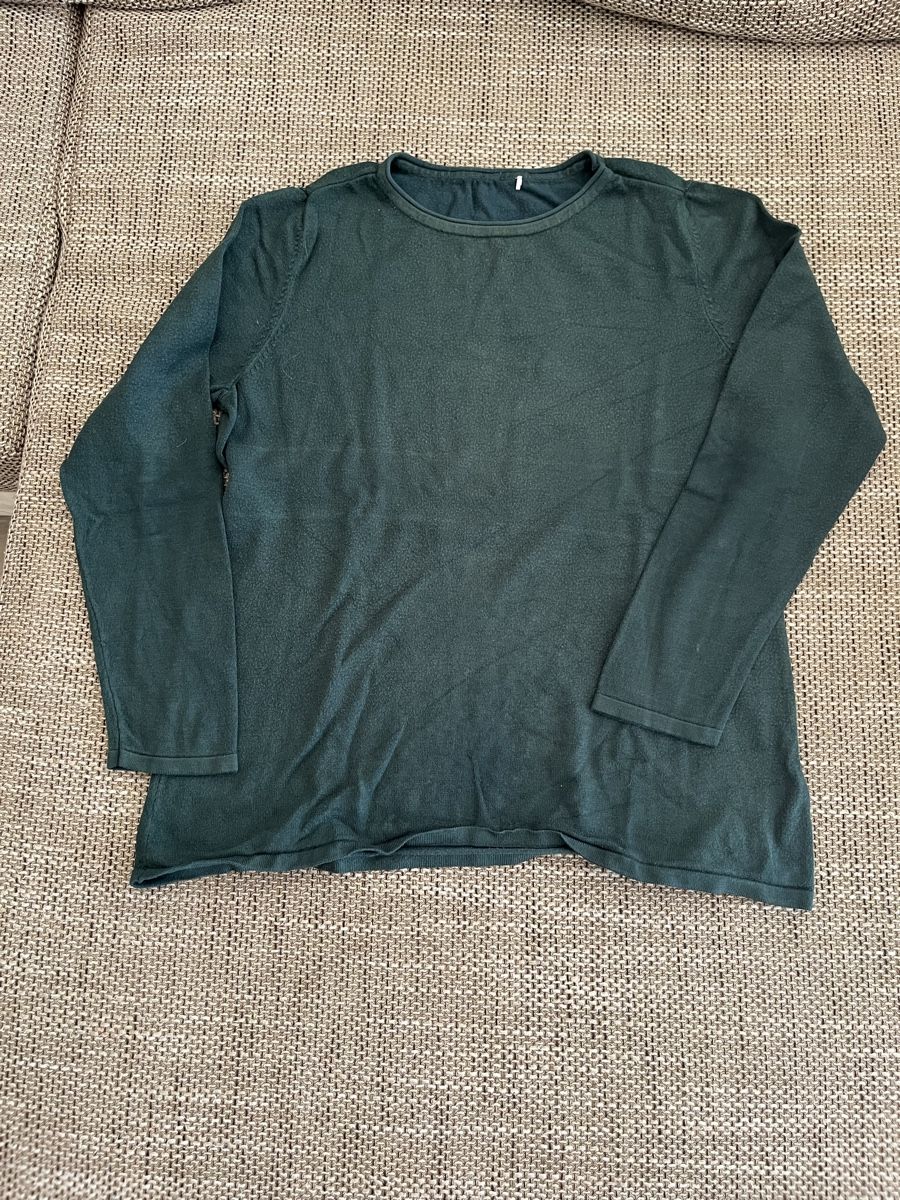 Pulls & Sweat-shirts: Dunkelgrüner Feinstrickpullover Damen Gr. M – D'occasion à Kleinandelfingen par fam_x5rv