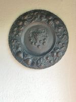 Antikes Kunsthandwerk Ø48cm, Italien ca 1900, Wanddekoration