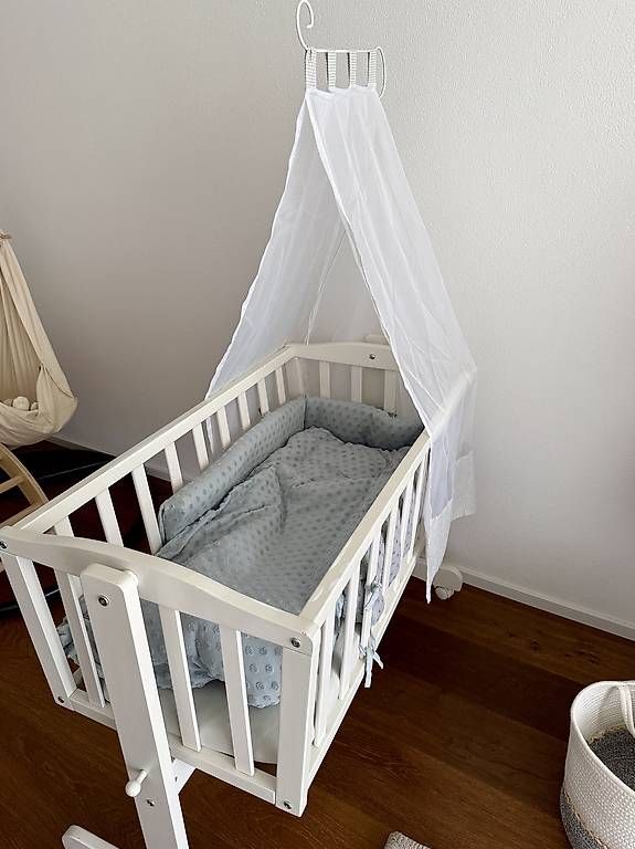 Wiegen & Stubenwagen: Babybett / Babywiege mit Himmel – Gebraucht aus Wattenwil von c.indy___ 3