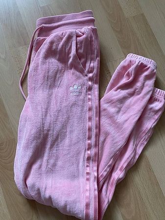 Adidas Hose rosa pink Frottee Trackpants trainerhose