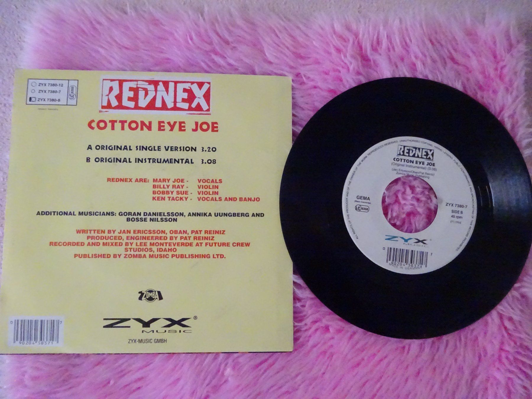 Schallplatten: REDNEX ** COTTON EYE JOE ** EXCELLENT – Gebraucht aus Luzern von xrayspex99 1