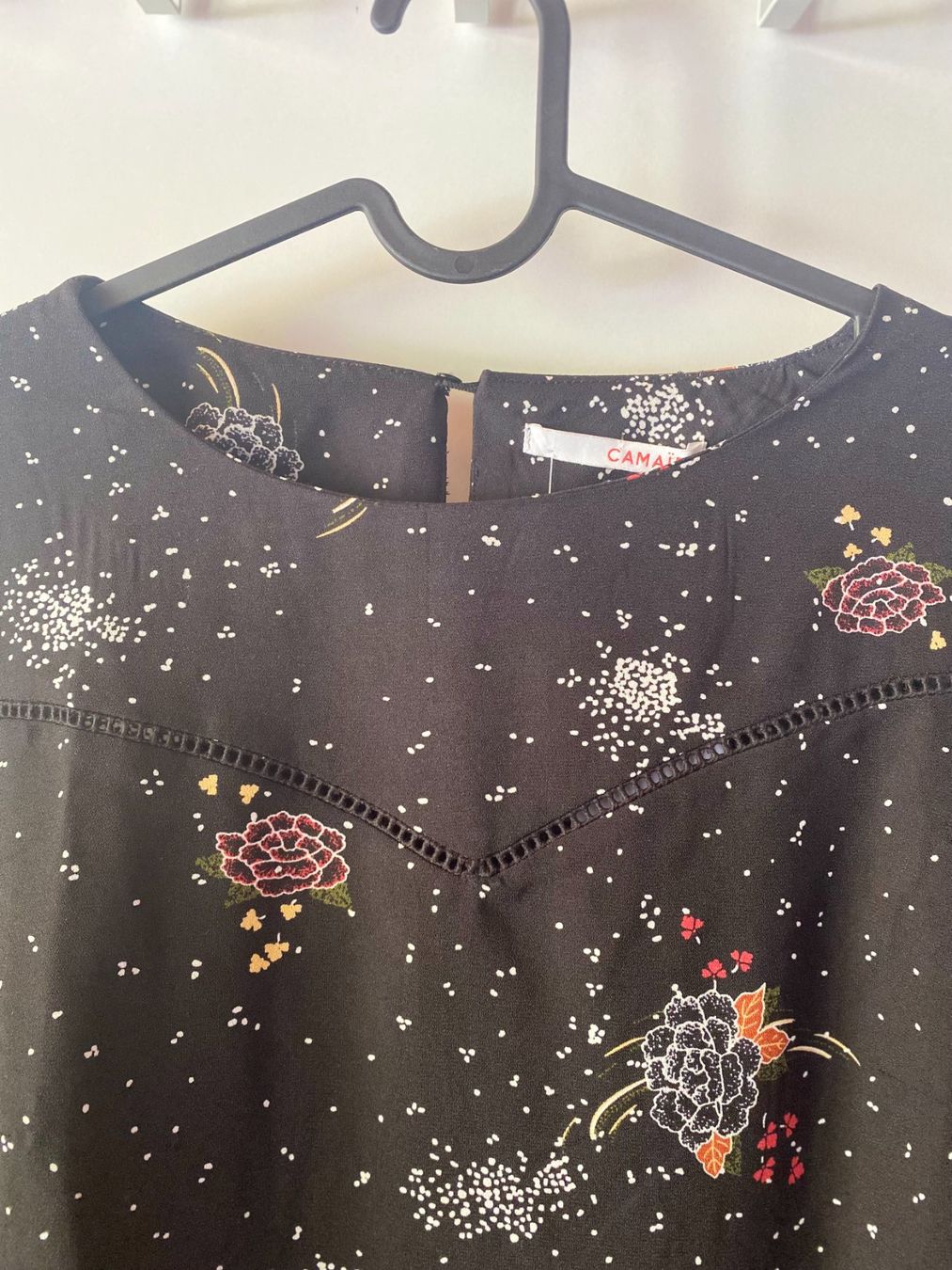 Kleider: Robe noire à fleurs - Camaïeu – Neu und originalverpackt aus Rochefort von Audrey.Maire 2