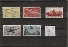 timbre poste aérienne F40 F41 F42 F46-F36 **