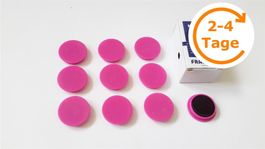 Magnete 10 Stück, 32 mm, pink