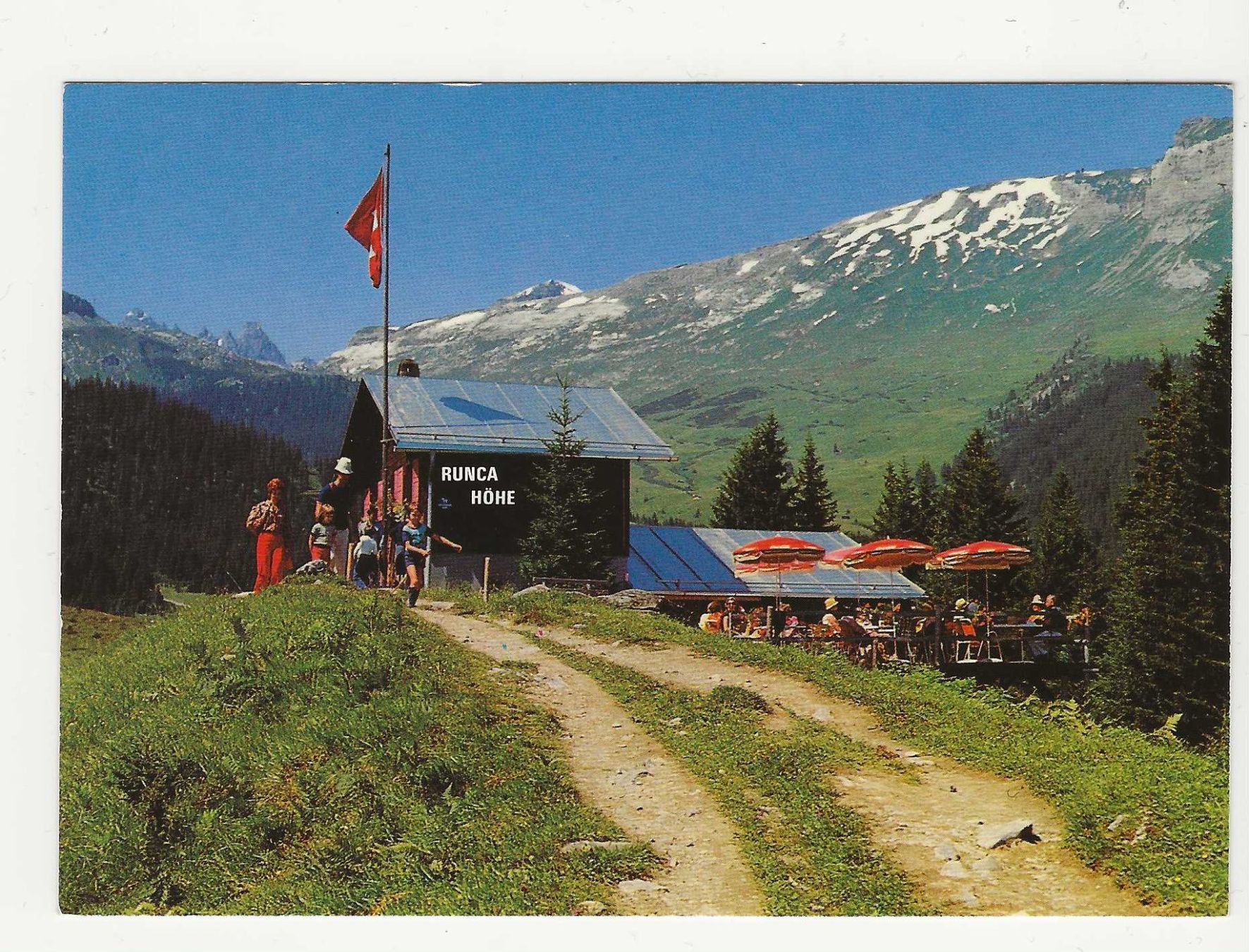 Cartes postales: FLIMS. AUSFLUGS-RESTAURANT  " RUNCA-HÖHE " – D'occasion à Küttigen par rolypo