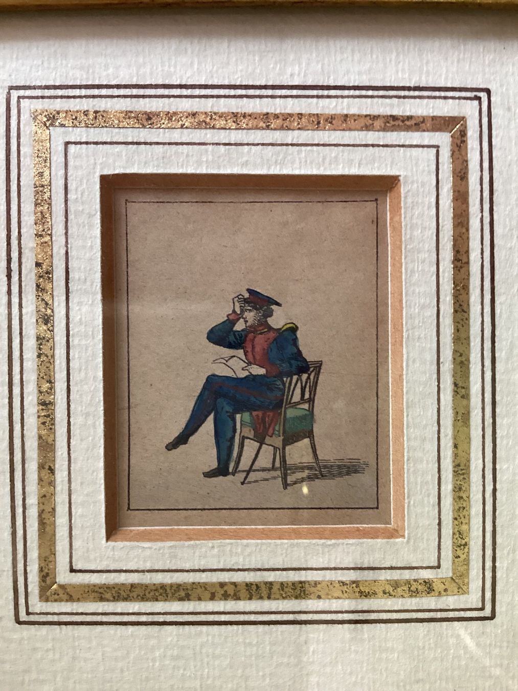 Grafica & Litografie: Altes Miniaturen Bild , altkolorierte Lithographie – Usato da Eglisau venduto da mar_5rn2 1