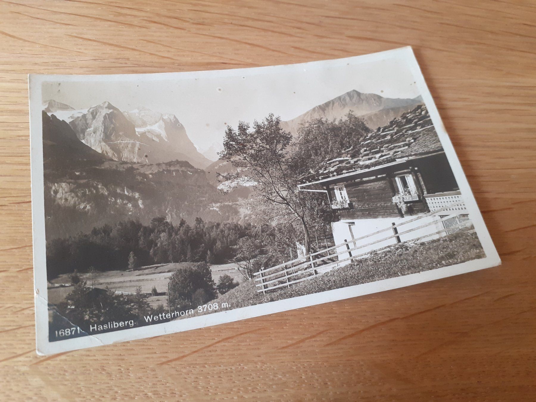 Ansichtskarten: HASLIBERG - WETTERHORN – Gebraucht aus Winterthur von Ornyx7