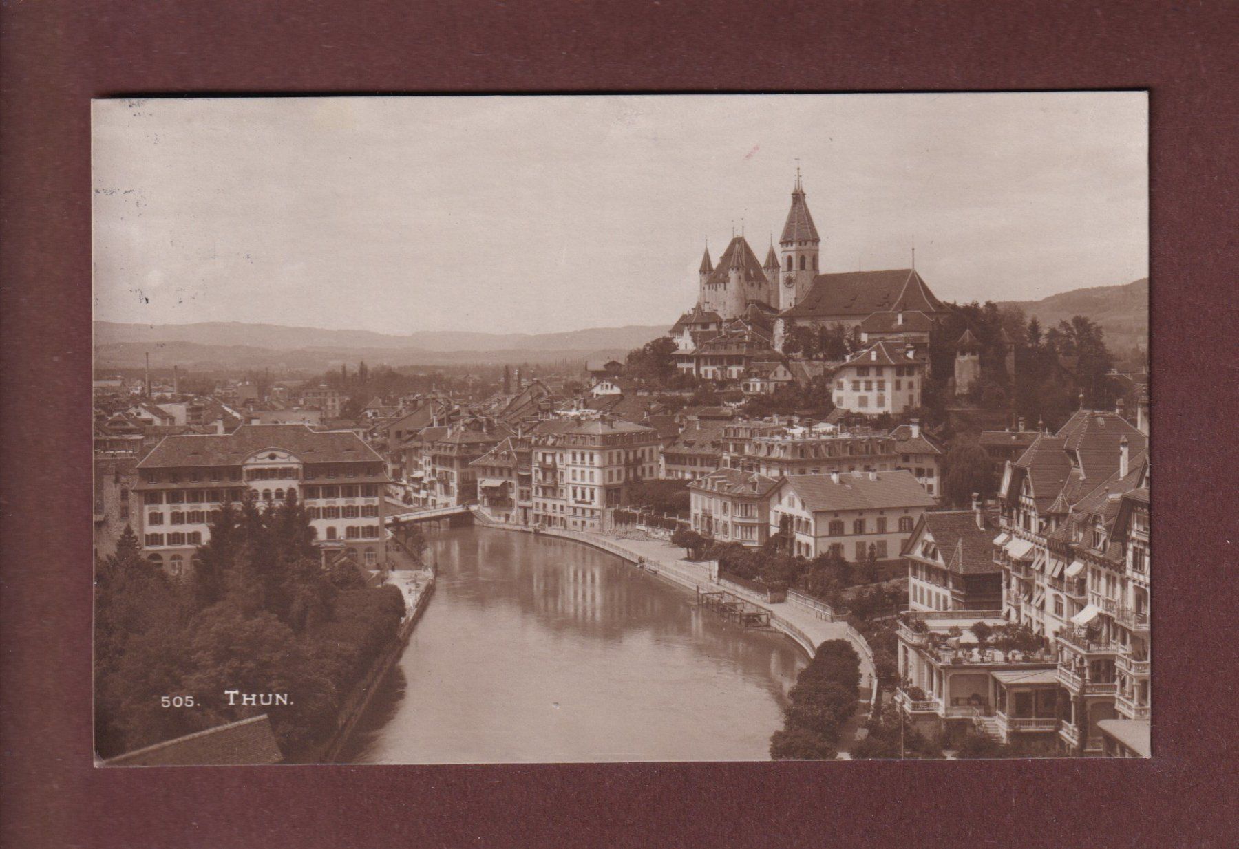 Cartoline postali: THUN - Teilansicht - 1914 – Usato da Pully venduto da nicecards