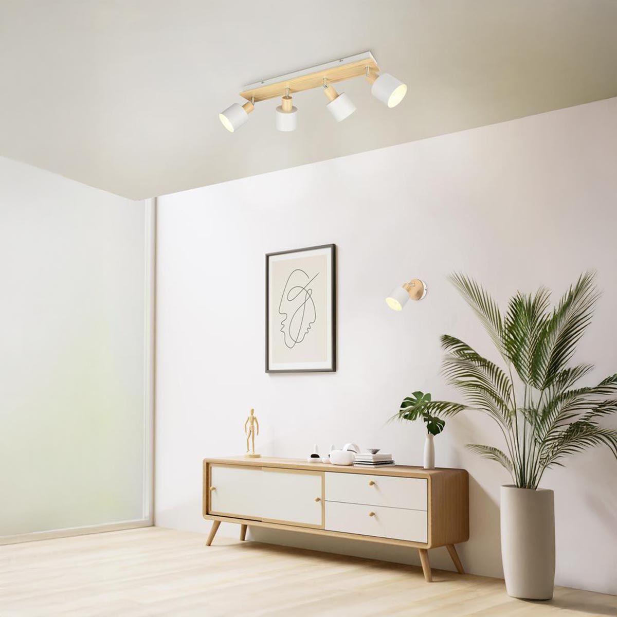 Lampade: Deckenleuchte, 4er Spots, 61 cm x 18 cm – Nuovo (secondo la descrizione) da Kreuzlingen venduto da Smart-Light 1