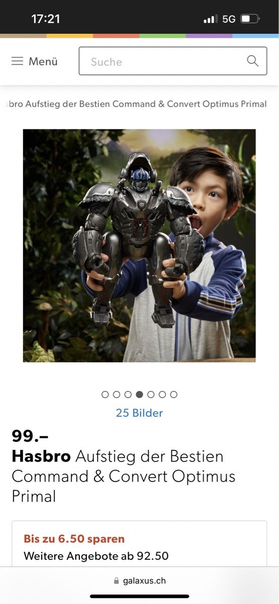 Hasbro Statuette: Optimus primal command and control – Nuovo e nell'imballaggio originale da Zürich venduto da Sashkica 4