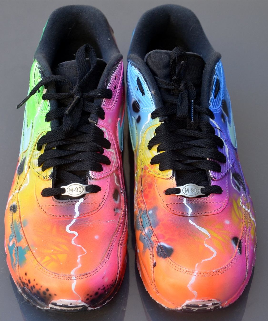 Nike Scarpe da uomo: Nike Air Max 90 Blue Galaxy Painted Custom 44.5 – Usato da Collonges venduto da arashee 4