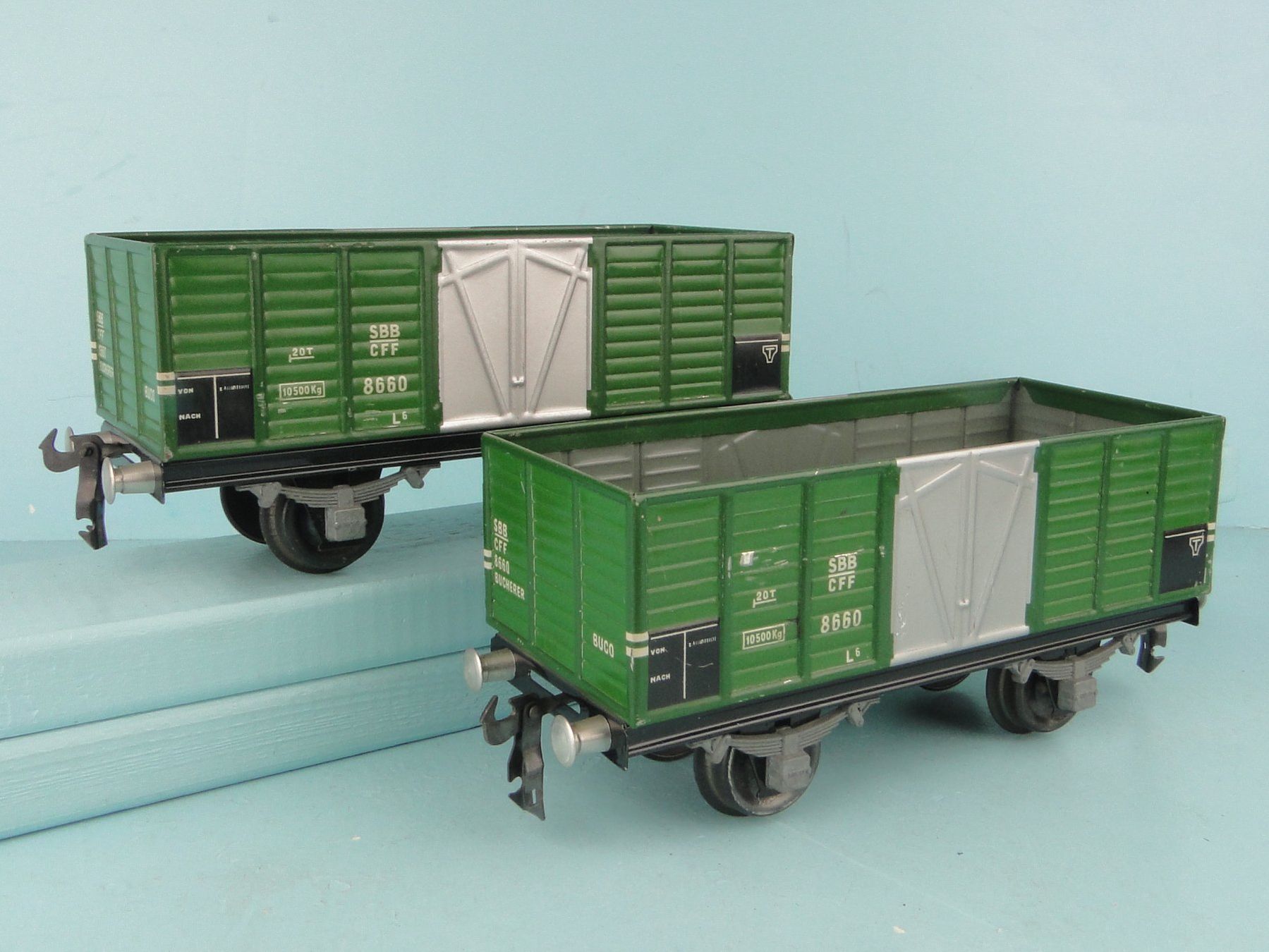 Buco Modellini di ferrovie: Buco 2 X 8660 SBB Güterwagen – Usato da Bülach venduto da cann11