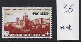 Poste aérienne-Flugpost / Zumstein 36 / Neuf-Neu **