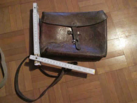 Ledertasche, Unteroffizierstasche, Of-Tasche, Lederbeutel