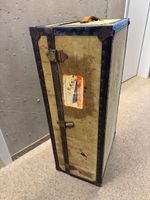 Großer Vintage Koffer / Reisetruhe Watajoy (Cunard White Sta