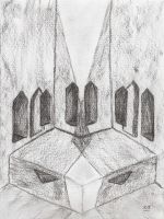 Serie 5 Zeichnungen: Orientalische Architektur