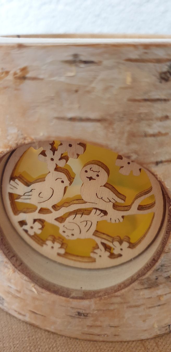 Tutte le decorazioni: Windlicht Birkenstamm mit Teelichthalter – Usato da Wildhaus venduto da enzian66 2