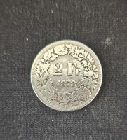 2.00 Fr. Silbermünze 1878 Schweiz