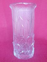 Schwere Mid-Century Pressglas Vase Vetri Di Fidenza Italien
