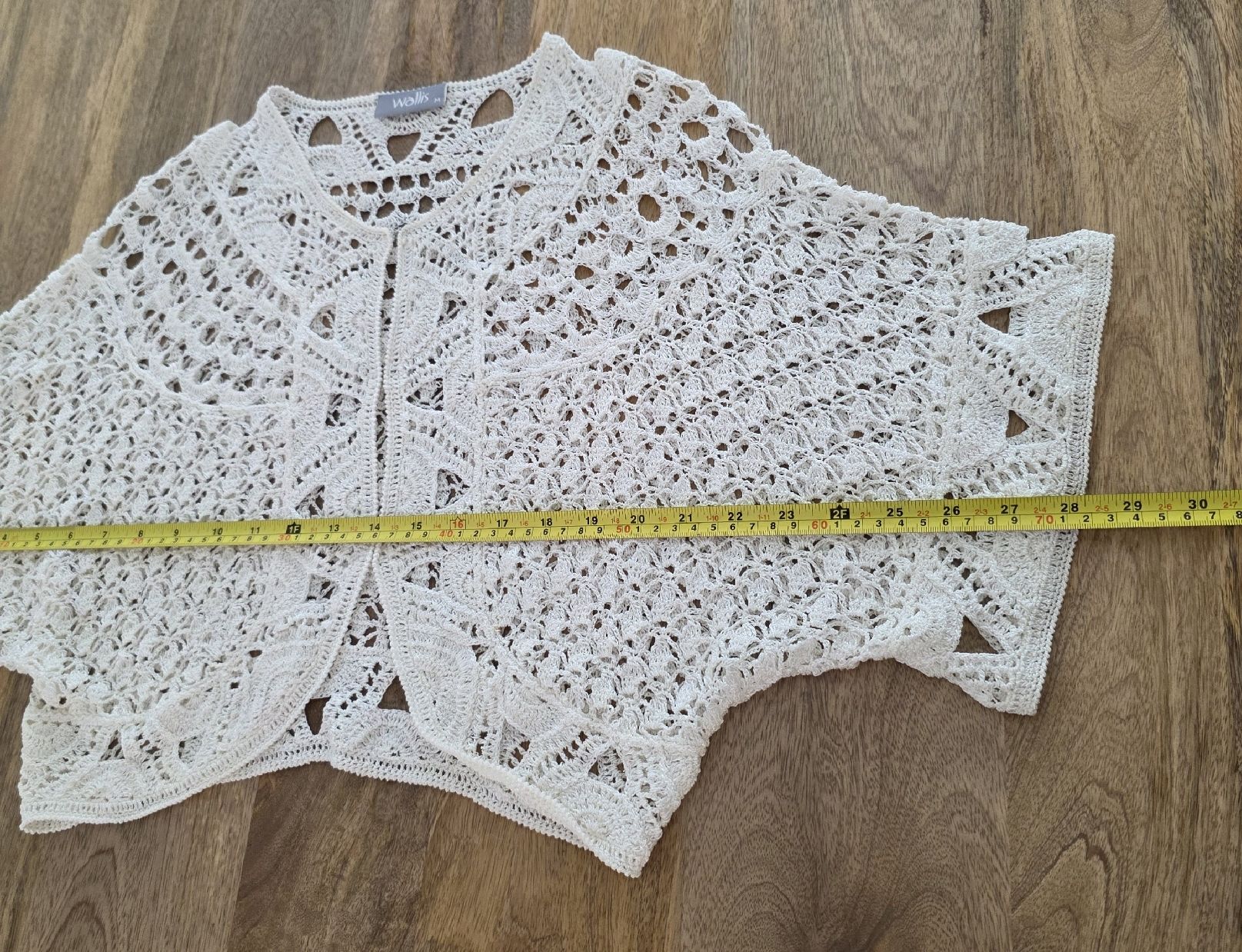 Bolero: Gehäkelte Bolero-Jacke Weiss Gr.M – Usato da Rheinsulz venduto da Gilea 7